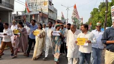 Photo of कांग्रेस का पैदल मार्च, जातिगत जनगणना के लिए राहुल गांधी को दिया धन्यवाद