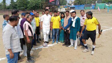 Photo of स्व. सुंदर लाल राठौर दो दिवसीय फुटबॉल प्रतियोगिता का शुभारंभ, सांसद राकेश राठौर ने किया उद्घाटन